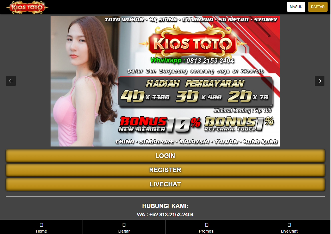 Tempat Pasang Togel Online