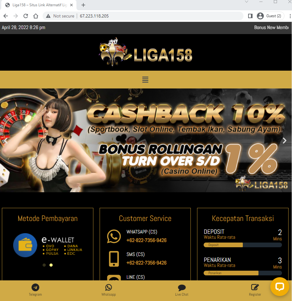 Liga 158: DAFTAR SITUS JUDI SLOT ONLINE Bandar Live Casino Online TERPERCAYA