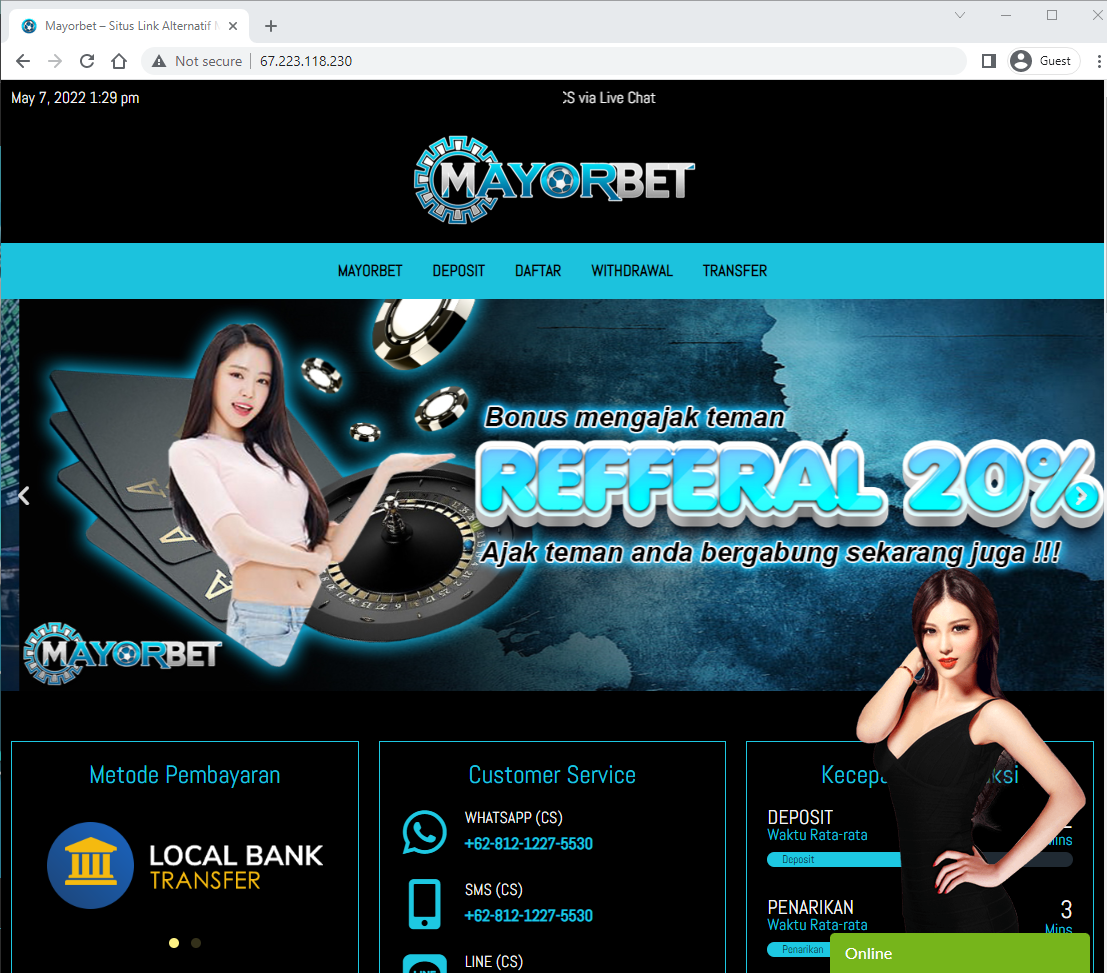 DAFTAR SITUS JUDI Casino Online JACKPOT Terpercaya 2022 Mayorbet