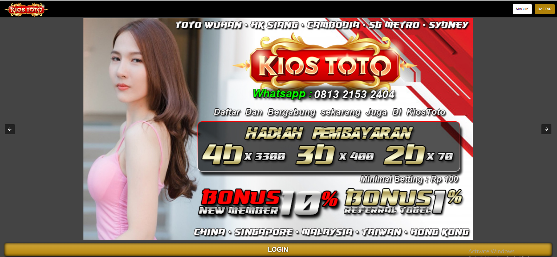 Bo Tempat Pasang Togel Hadiah 2D 200Rb Terbaik Dan Tepercaya