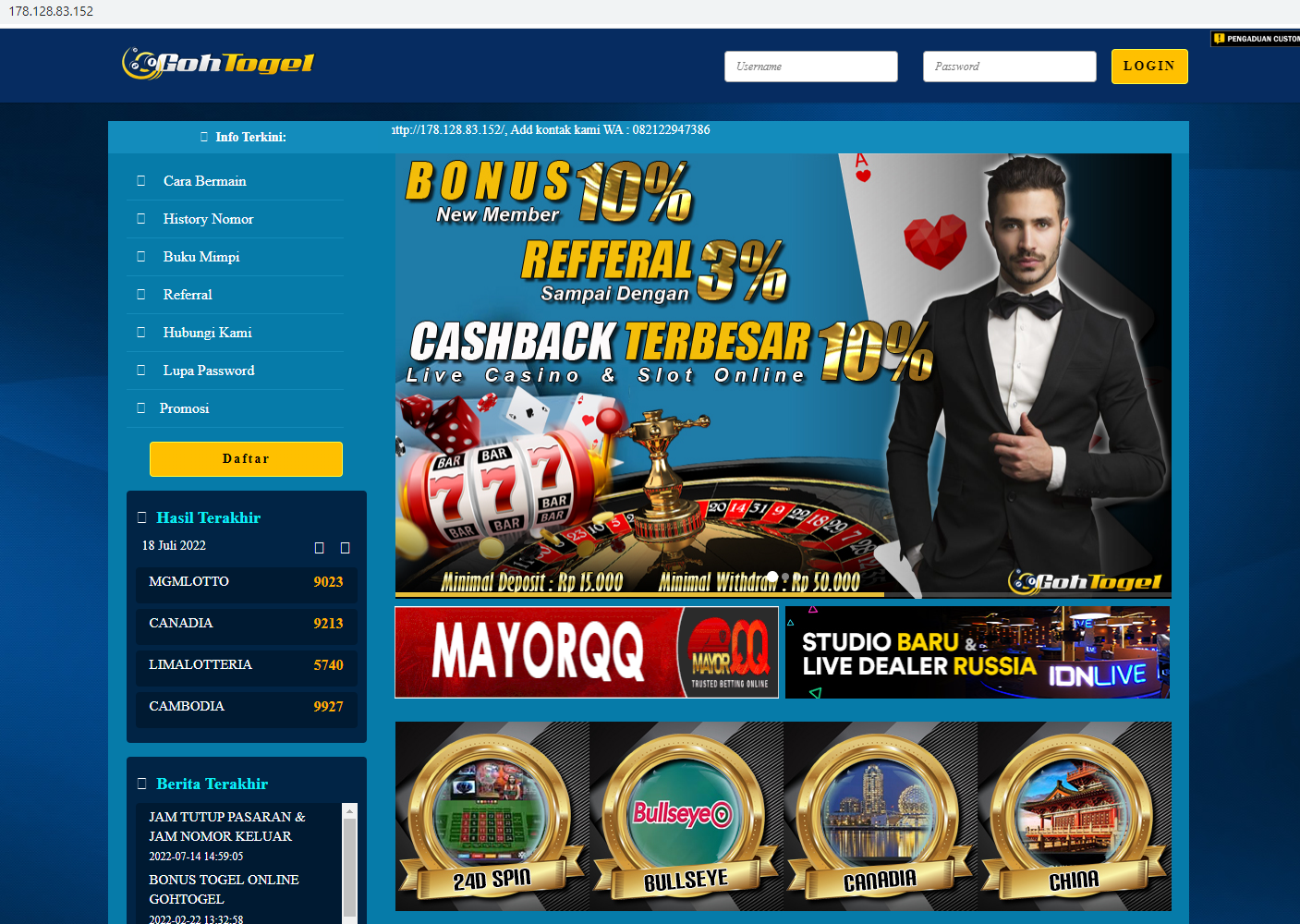 Daftar Agen Togel Online Sah Terbaik