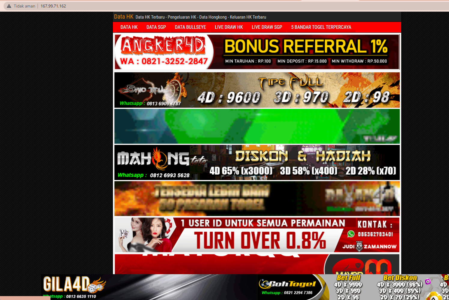 tempat pasang togel online