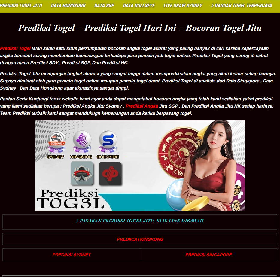 Daftar Paling Gampang & Situs  Prediksi Togel Hari Ini