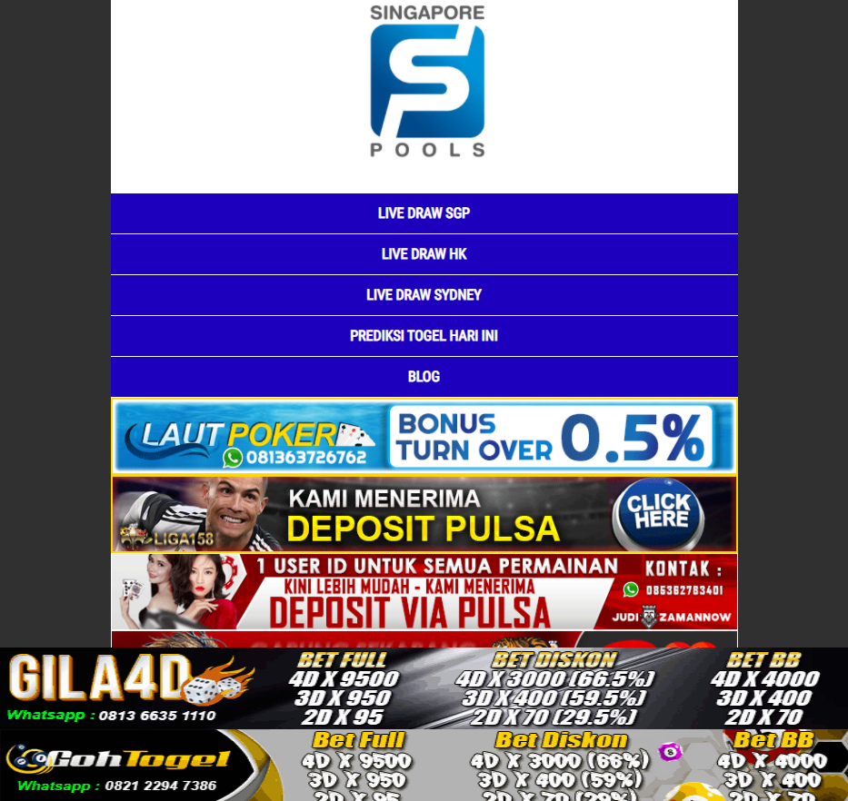 Kombinasi Singaporepools dan Perkiraan Sgp Terbaik