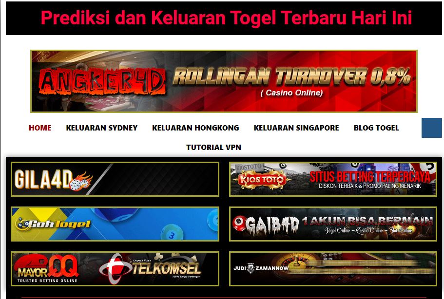 Prediksi Togel Online dan Keluaran  Togel Singapore Terbaik